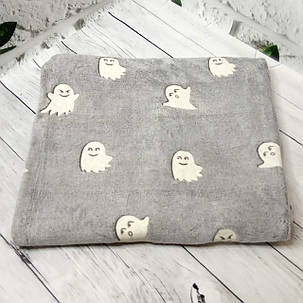 Плед із мікрофібри День ніч Привиди світиться у темряві 200х220см, фото 2