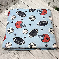 Плед із мікрофібри День ніч Футбол світиться у темряві 200х220см, фото 3