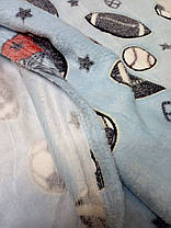 Плед із мікрофібри День ніч Футбол світиться у темряві 200х220см, фото 4