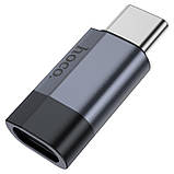 Перехідник адаптер TYPE C male — Lightning female HOCO UA29 на 3 ампери, фото 4