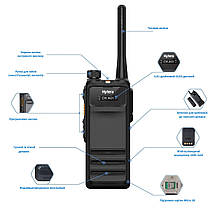 Портативна цифрова рація Hytera HP705 UHF 350-470 МГц 4 Вт 1024 каналів, фото 5