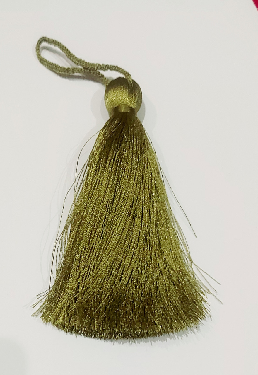 Кисти шелковые декоративные ( 1 шт ) Китиця декоративна велика 10-11 см, горохова 1151, 1 шт.