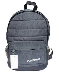 Рюкзак міський спортивний OFF-WHITE (р-р 43х29см, чорний)