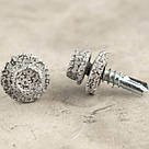 Саморіз RAL 0002 (біле дерево) 4,8х19 для металу (покрівля/фасад) з шестигранною головкою та шайбою EPDM, фото 6