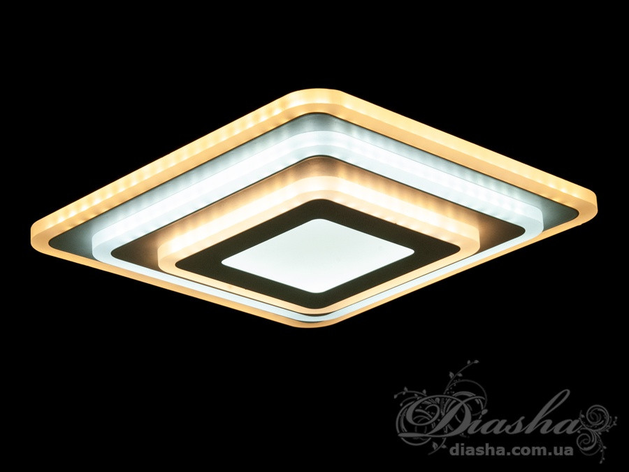 Люстра плафон стельова світлодіодна 23 на 23 см Linisoln 1001B, фото 1