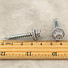 Саморіз RAL 0002 4,8х35 (колір - біле дерево) в дерево (покрівля/фасад) з шестигранною головкою та шайбою EPDM, фото 7