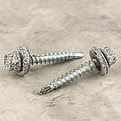 Саморіз RAL 0002 4,8х35 (колір - біле дерево) в дерево (покрівля/фасад) з шестигранною головкою та шайбою EPDM, фото 3