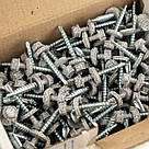 Саморіз RAL 0002 4,8х35 (колір - біле дерево) в дерево (покрівля/фасад) з шестигранною головкою та шайбою EPDM, фото 2