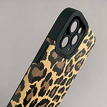 Чохол для Apple iPhone 11 Pro леопардовий чохол із захистом камери на телефон айфон 11 про чорний r4n, фото 3