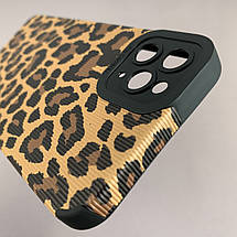 Чохол для Apple iPhone 11 Pro Max леопардовий чохол із захистом камери на телефон айфон 11 про макс чорний r4n, фото 5