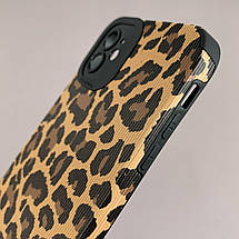 Чохол для Apple iPhone 11 леопардовий чохол із захистом камери на телефон айфон 11 чорний r4n, фото 3
