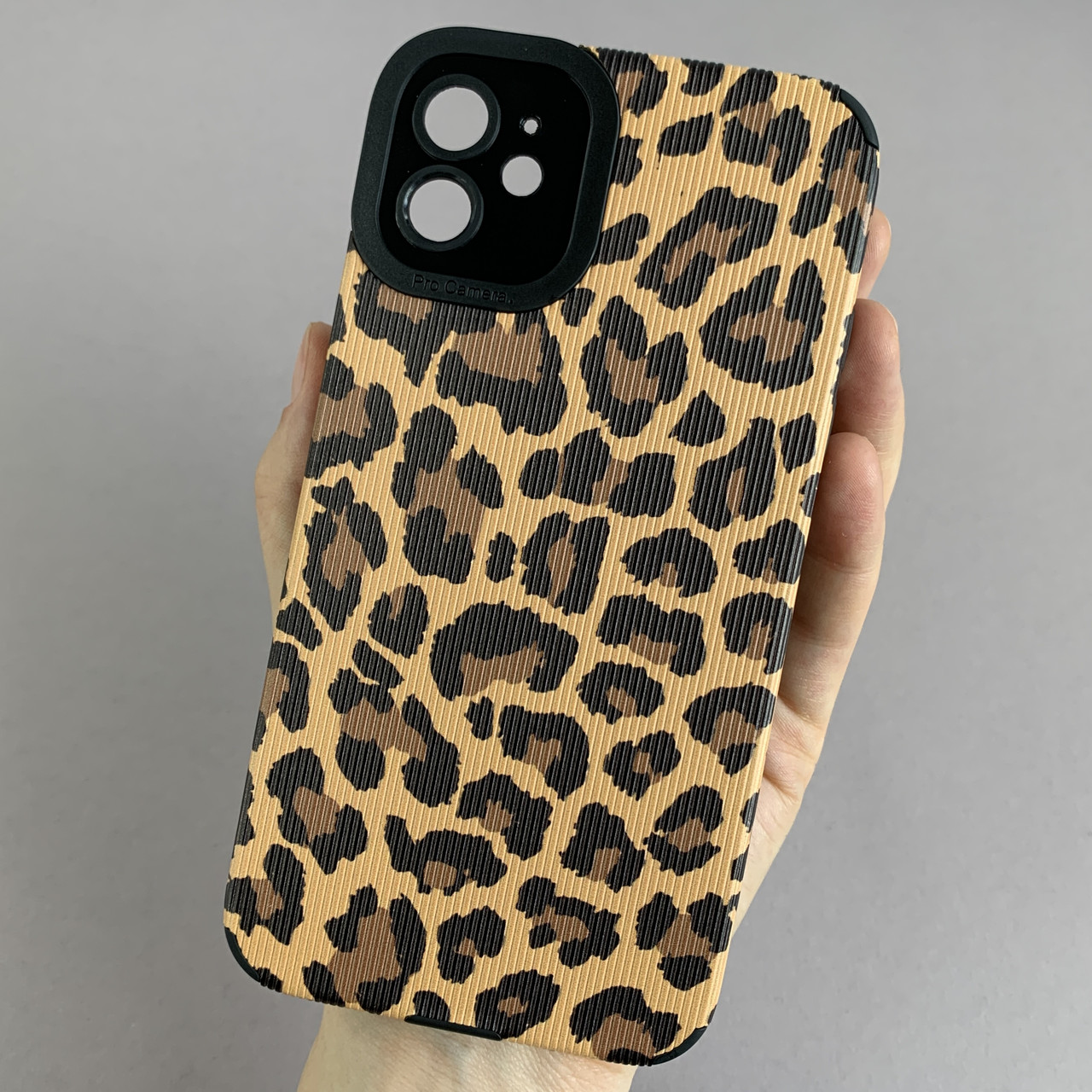 Чохол для Apple iPhone 11 леопардовий чохол із захистом камери на телефон айфон 11 чорний r4n