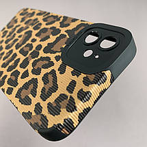 Чохол для Apple iPhone 11 леопардовий чохол із захистом камери на телефон айфон 11 чорний r4n, фото 5