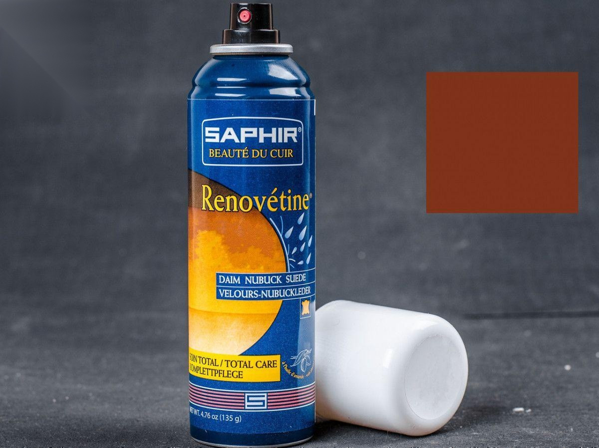 Аерозоль-фарба світло-коричневий для замші Saphir Renovetine, 200 мл,(0204)(03)