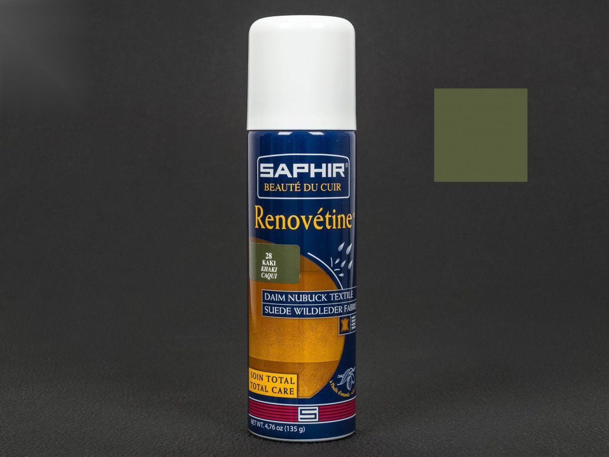 Аерозоль-фарба хакі для замші Saphir Renovetine, 200 мл,(0204)(28)