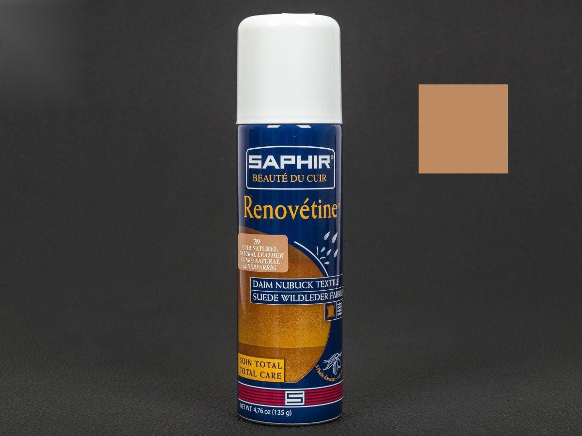 Аерозоль-фарба натуральна шкіра для замші Saphir Renovetine, 200 мл,(0204)(39)