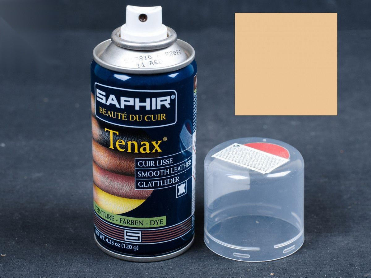 Аерозольна бежево-рожева фарба для гладкої шкіри Saphir Tenax Spray, 150 мл,(0823)(42)
