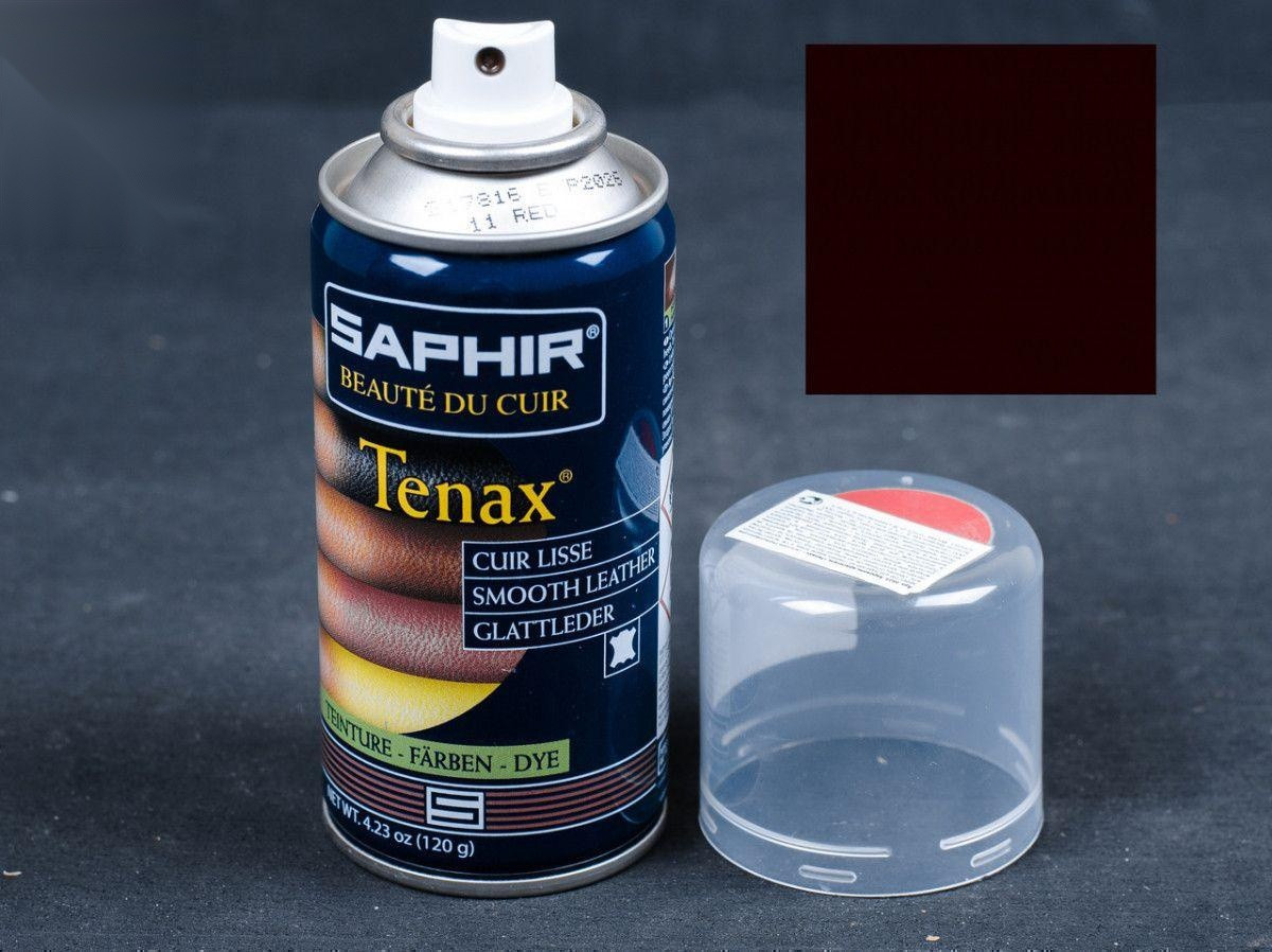 Аерозольна фарба кол.темний горіх для гладкої шкіри Saphir Tenax Spray, 150 мл (0823)(67)