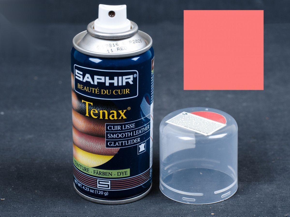 Аерозольна рожева фарба для гладкої шкіри Saphir Tenax Spray, 150 мл (0823)(54)