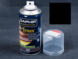 Аерозольна чорна фарба для гладкої шкіри Saphir Tenax Spray, 150 мл,(0823)(01)