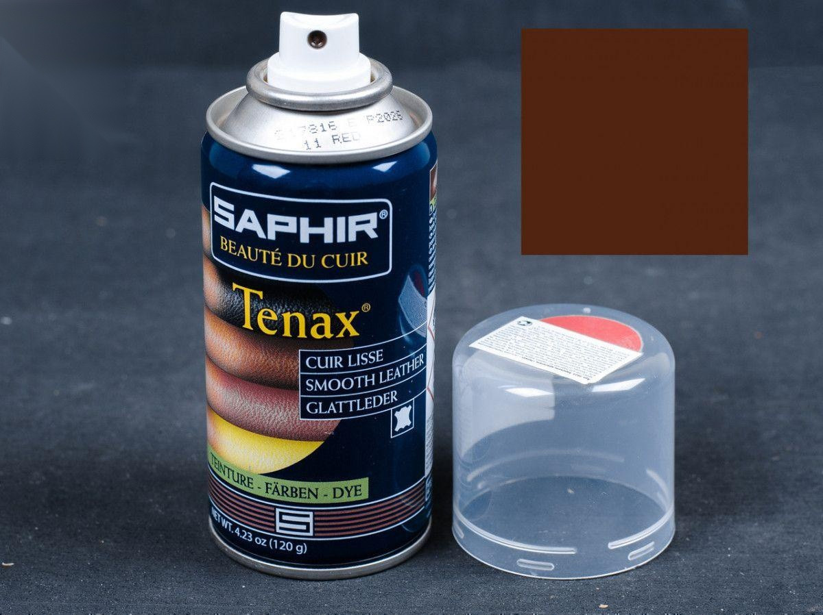 Аерозольна фарба кол.горіховий для гладкої шкіри Saphir Tenax Spray, 150 мл (0823)(38)