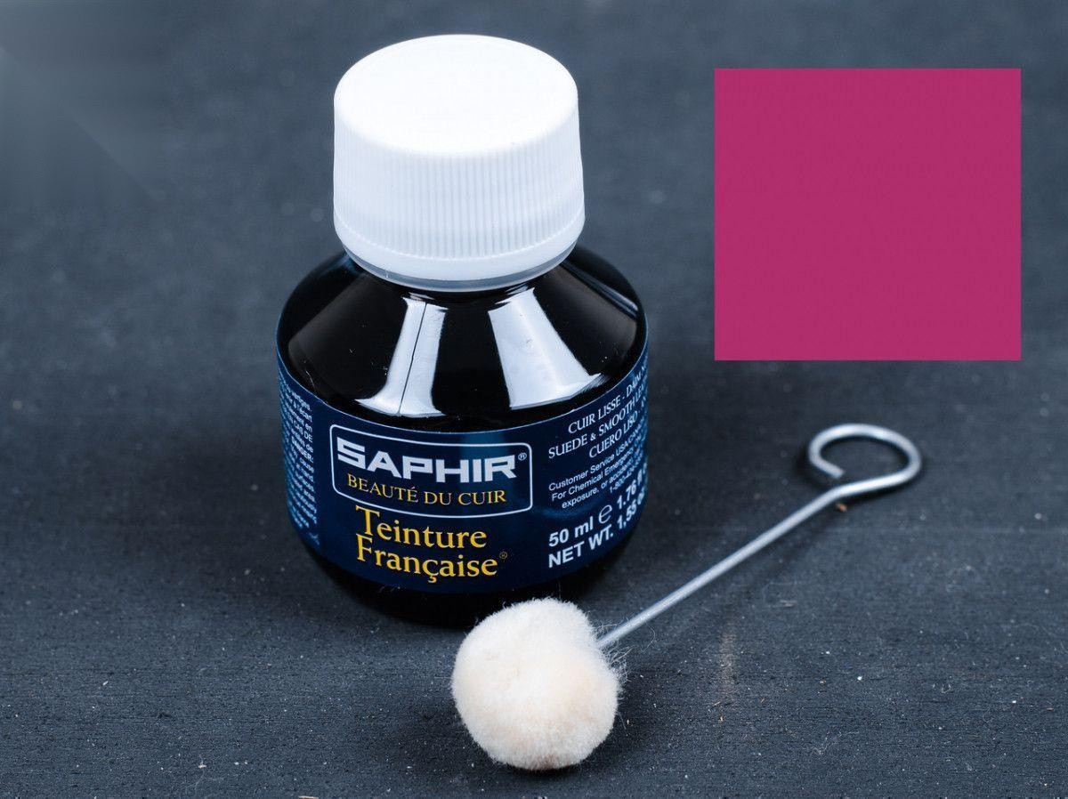 Пурпурова фарба для відкритих типів шкір Saphir Teinture Francaise, 50 мл,(0812)(62)