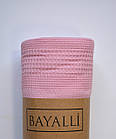 Вафельне простирадло-покривало Bayalli 160×230 см. Pembe, фото 3