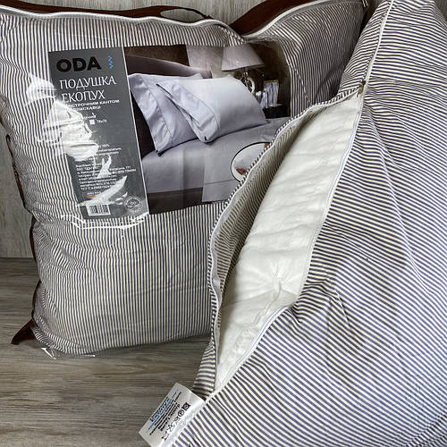 Подушка 70х70 Антиаллергенная ЭКОПУХ с наволочкой на замке 100% хлопок ...