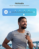 Плеєр MP3 Benjie M3 1.8" Bluetooth 5.2 Hi-Fi 64Gb English version із зовнішнім динаміком, фото 8