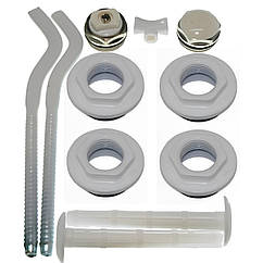 Комплект футорок секційного радіатора CRISTAL NR-2013 1/2″ з 2-кронштейнами (HT 405) (000002010)