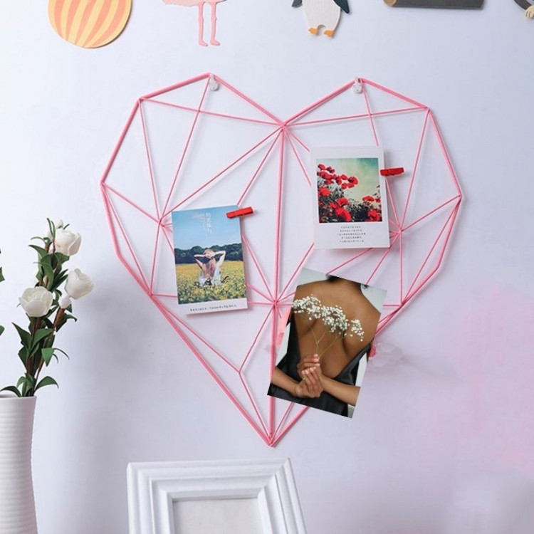 Настенный органайзер Мудборд Сердце (moodboard) розовый сердце ab (ID ...