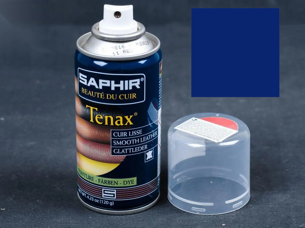 Аерозольна фарба кол.сапфір для гладкої шкіри Saphir Tenax Spray, 150 мл (0823)(07)
