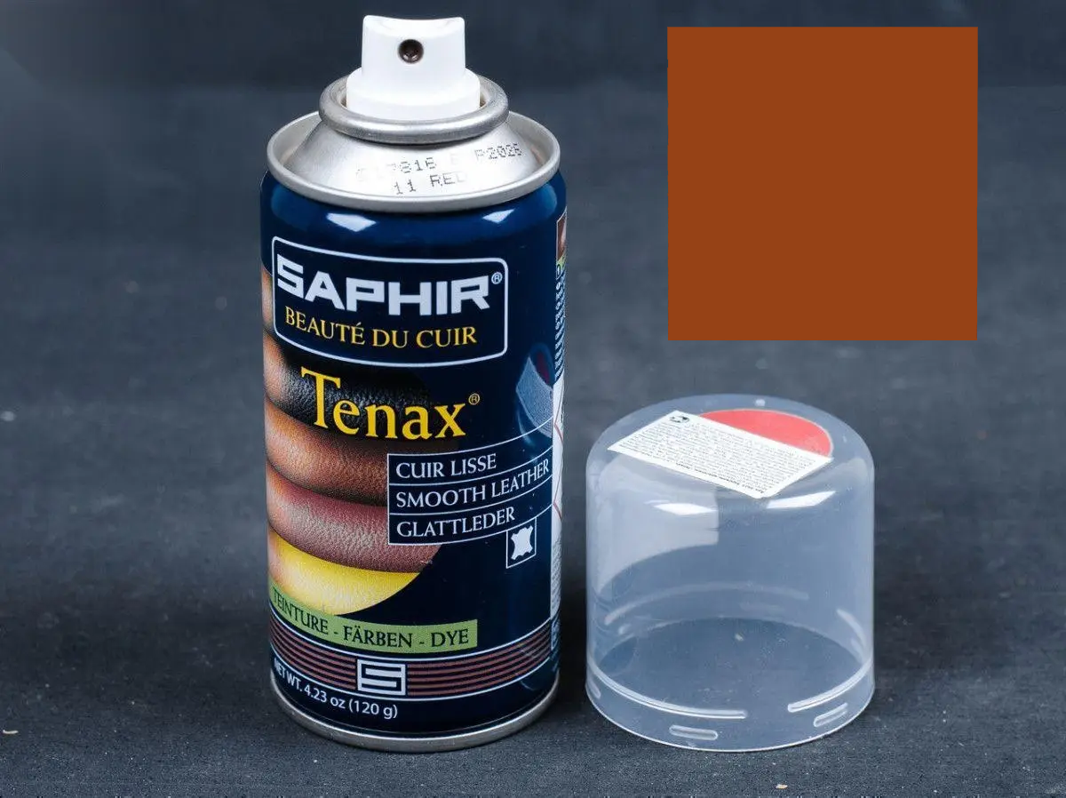Аерозольна фарба кол.рудуватий для гладкої шкіри Saphir Tenax Spray, 150 мл (0823)(19)