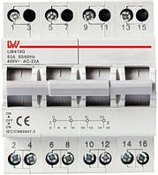 Перемикач навантаження трипозиційне модульне введення резерву фаз, рубильник автомат введення резерву АВР 4P 63АEStyle