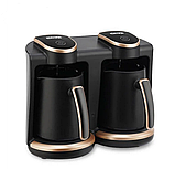 Електрична капельна кавоварка DSP 400+400 Вт із 2 пластиковими чашами 0,25+0,25л KA-3049, фото 6