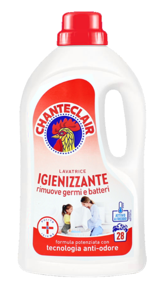 Гель для прання універсальної білизни дезінфекція IGIENIZZANTE ChanteClair 1,2 л 28 прань, фото 1
