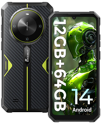 Захищений смартфон Oukitel FOSSiBOT F105 Green 4/64GB акумулятор 10300мАч НОВИНКА, фото 1