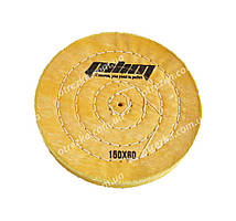 Коло полірувальне муслінове Ø150 мм, 60 шарів жовте "Pilim"