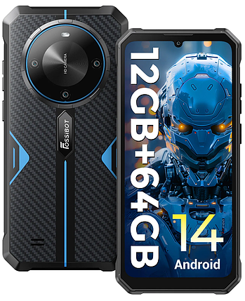 Захищений смартфон Oukitel FOSSiBOT F105 Blue 4/64GB акумулятор 10300мАч НОВИНКА, фото 1