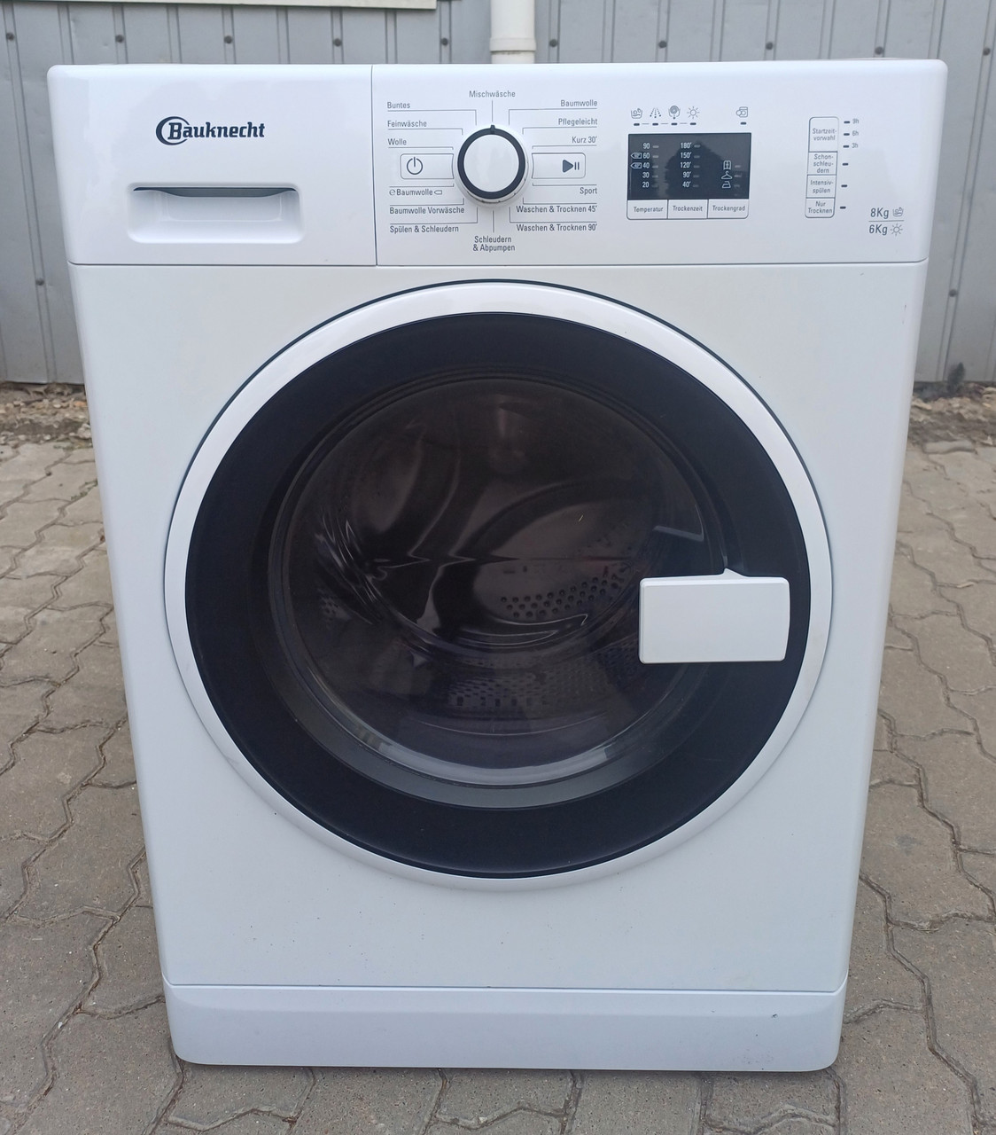 Пральна машинка з сушінням 8/6кг 54см вузька Bauknecht WATK PRIME 8612, фото 1