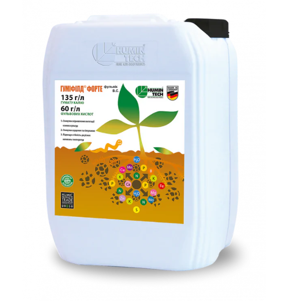 Стимулятор роста Гумифилд Форте Фульвик Humin Tech 20 л., фото 1