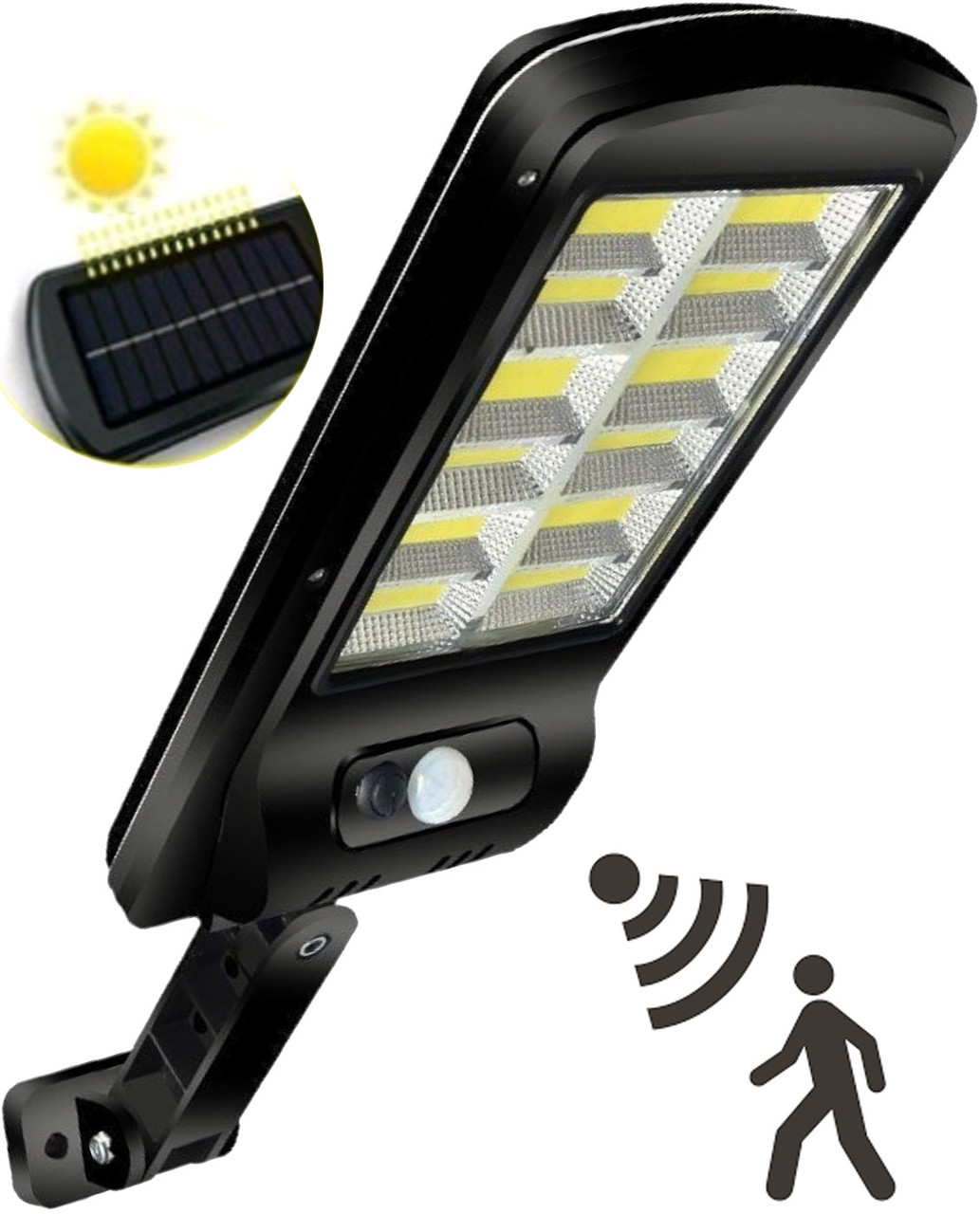 Бездротовий вуличний ліхтар світлодіодний на сонячній батареї з пультом, зовнішній акумуляторний світильник c AVADONA