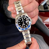 Механічний з автопідзаводом водонепроникний (100м) годинник Pagani Design PD-1662 Silver-Blue-Black, фото 4