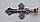 Срібний хрест із золотою вставкою, фото 3