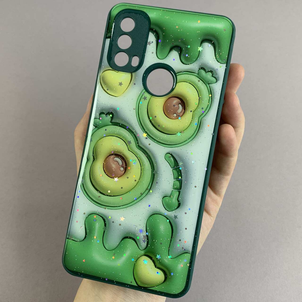 Чохол для Motorola Moto E40 чохол з авокадо захистом камери на телефон моторола мото е40 зелений l1k