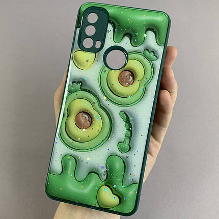 Чохол для Motorola Moto E40 чохол з авокадо захистом камери на телефон моторола мото е40 зелений l1k, фото 1