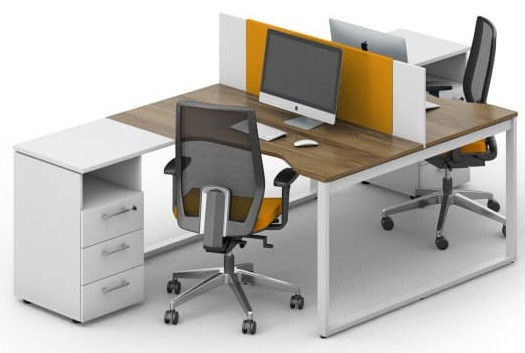 Столи офісні кутові Джет комплект 16 (2800*1400*750Н)