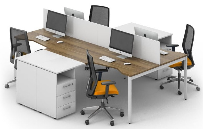 Столи офісні кутові Джет комплект 17 (2800*2800*750Н)