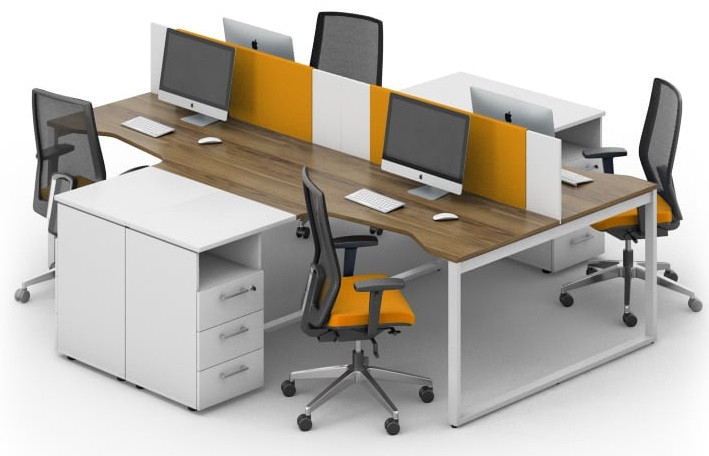 Столи офісні кутові Джет комплект 18 (2800*2800*750Н)