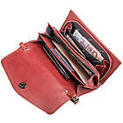 Горизонтальний клатч STINGRAY LEATHER 18291 з натуральної шкіри морського ската Бордовий, фото 4